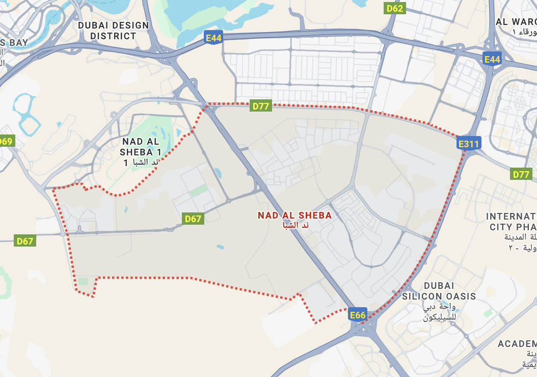 Nad Al Sheba Map